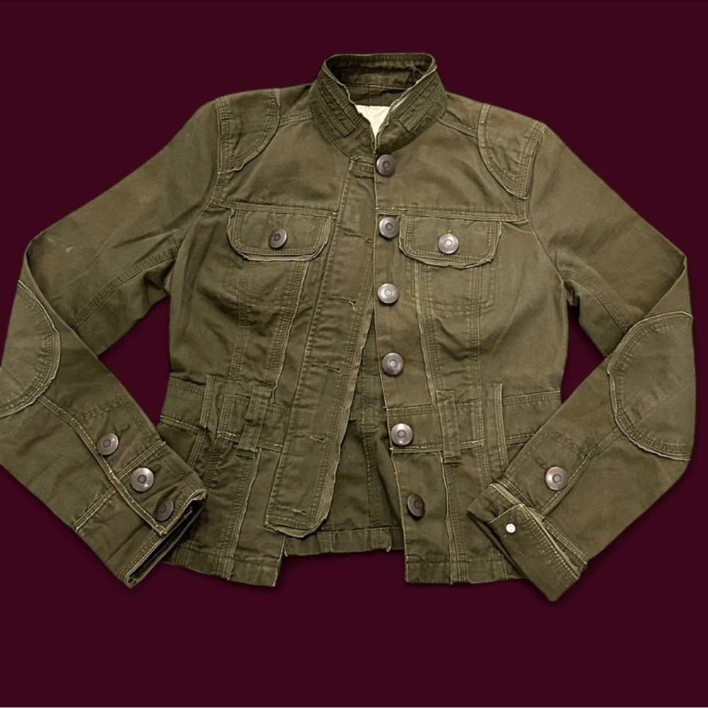 Olive Green Women's Military Jacket
